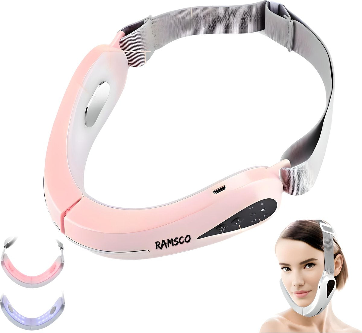 Kaaklijn Trainer Premium– Onderkin afslankband - Jawline trainer - Huidverjongingsapparaat – Facelift – Gezichtsmassage – Huidverzorging.