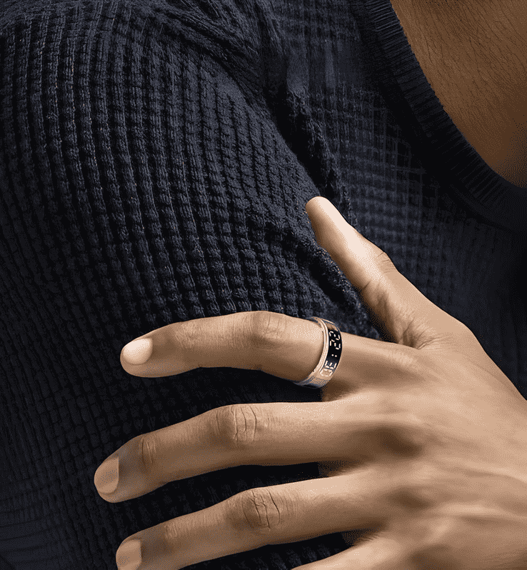 Smart Ring – Touchscreen Ring met Gezondheidsmonitoring & TikTok-bediening