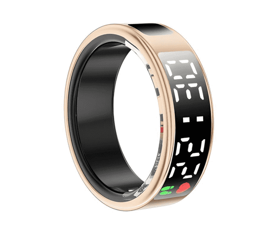 Smart Ring – Touchscreen Ring met Gezondheidsmonitoring & TikTok-bediening