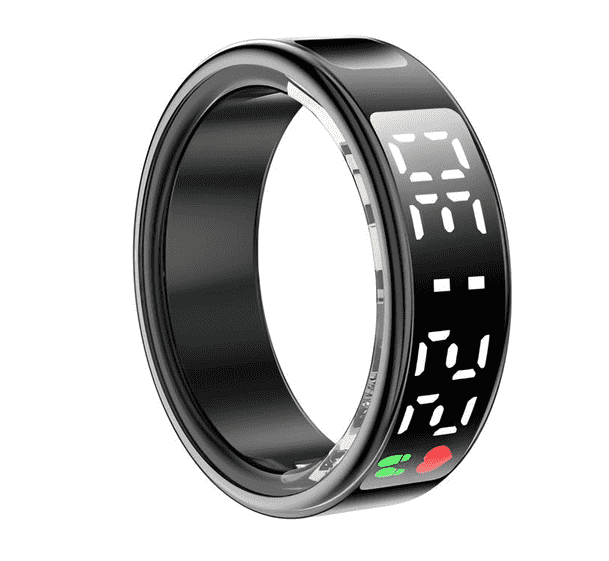 Smart Ring – Touchscreen Ring met Gezondheidsmonitoring & TikTok-bediening