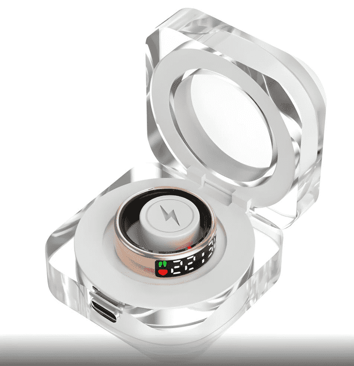 Smart Ring – Touchscreen Ring met Gezondheidsmonitoring & TikTok-bediening